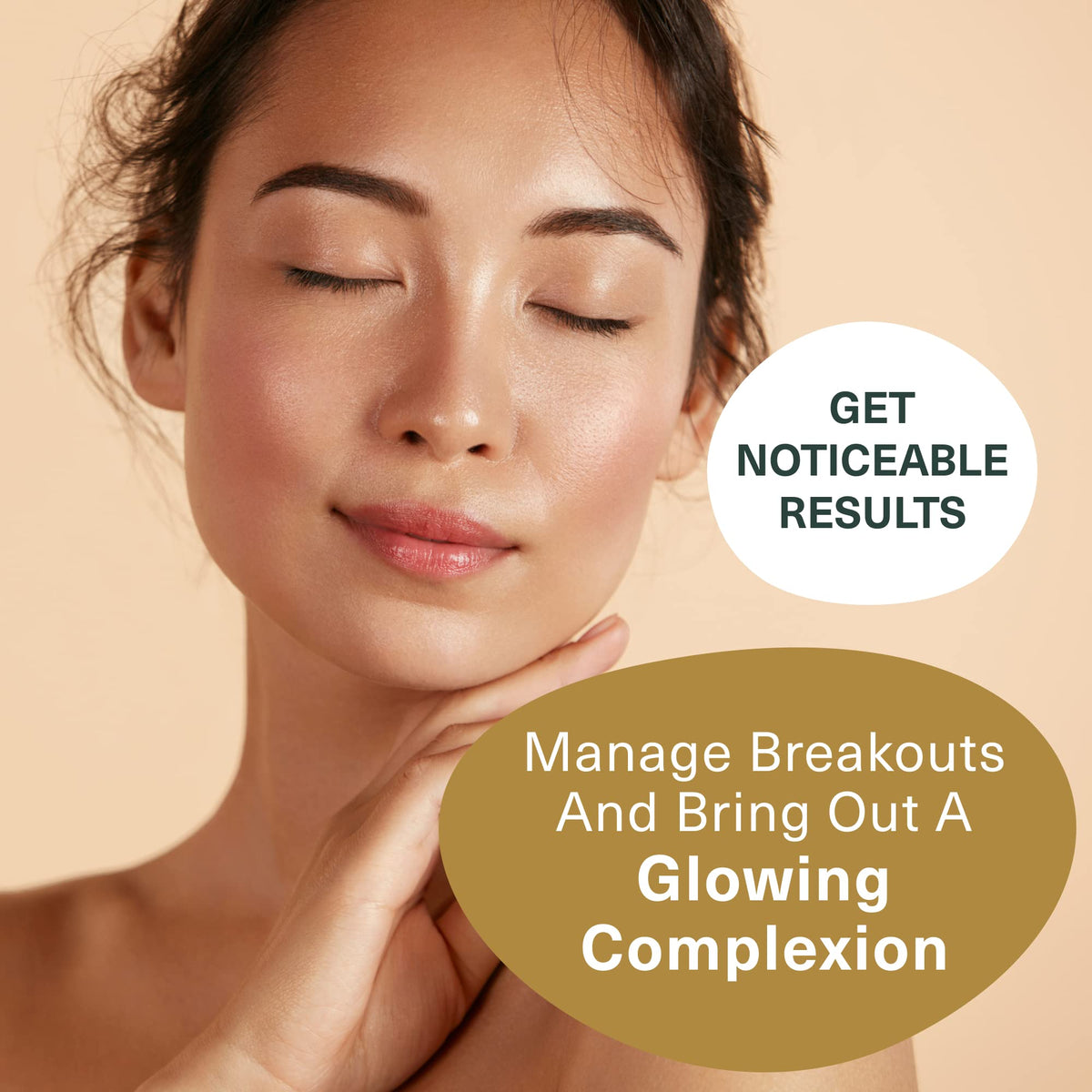 Botanic Tree rinse running off skin illustrating pore-clearing finish
