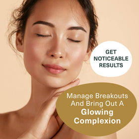 Botanic Tree using on face showing clear-skin benefit