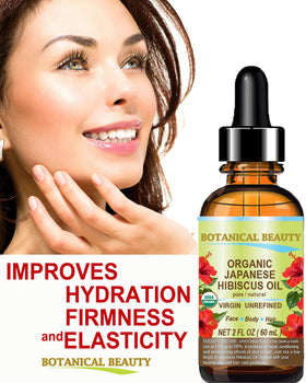 Botanical Beauty oil drops on palm showing lightweight texture and quick absorption