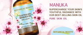 Botanical Beauty close up label showing virgin unrefined cold‑pressed benefit