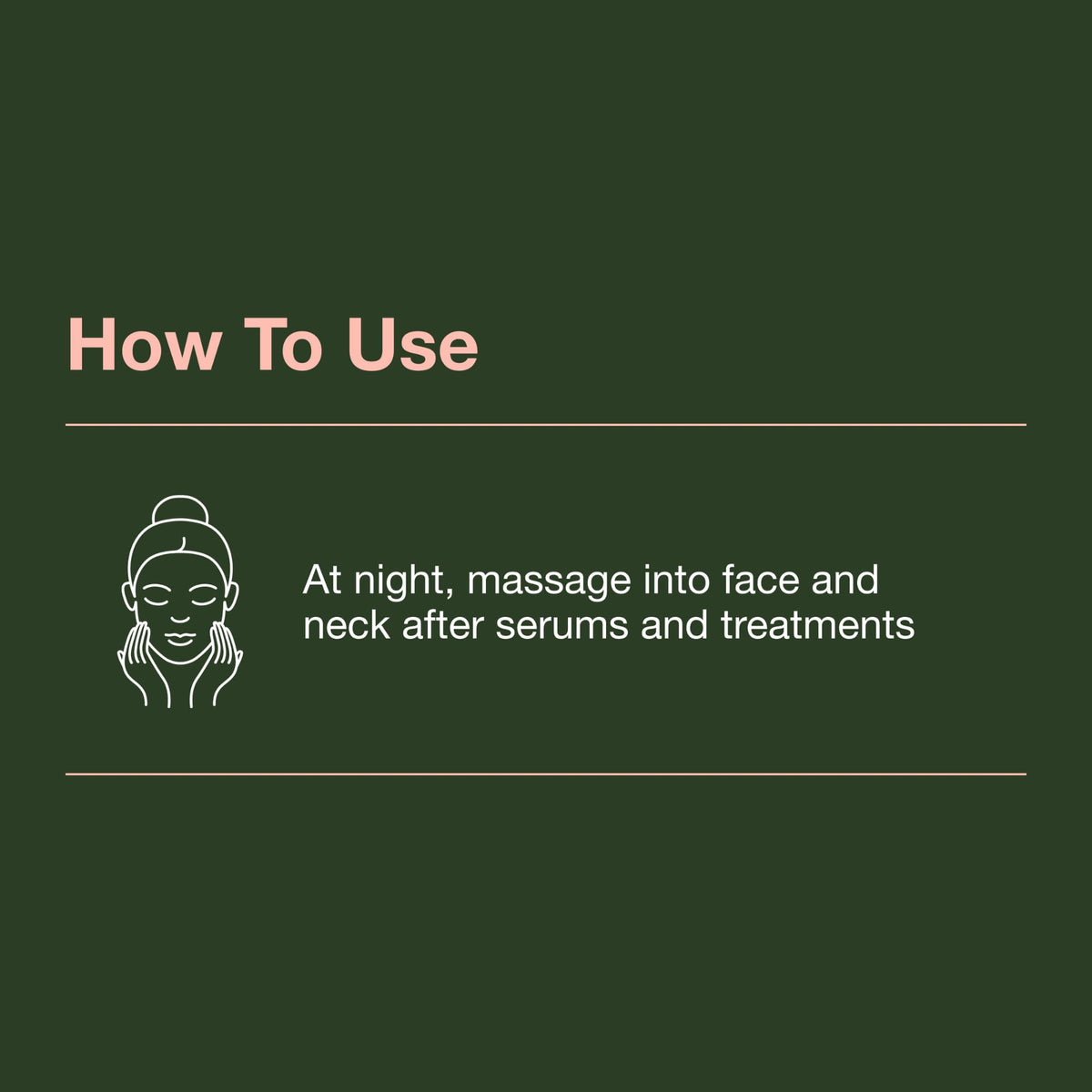 Applying Botanics night cream to cheek to demonstrate easy absorption benefit