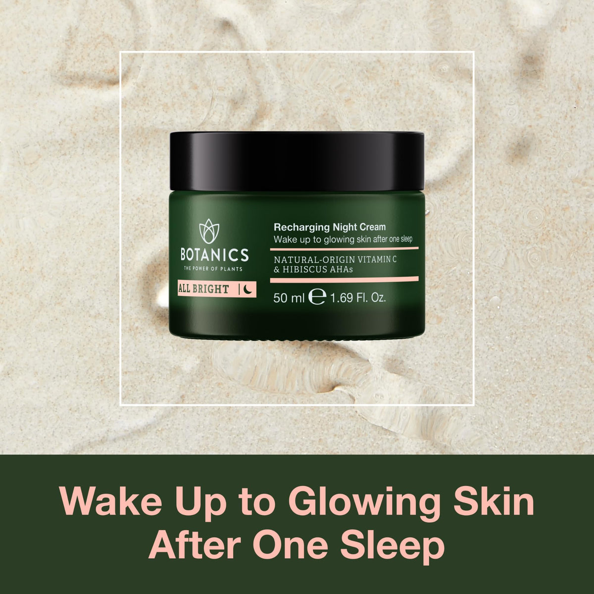 Botanics cream texture close-up displaying smooth consistency and hydration