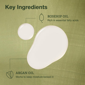 Botanics oil texture close-up highlighting lightweight absorption benefit