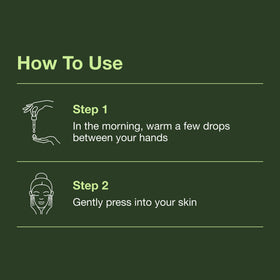 Botanics face oil texture closeup highlighting lightweight, fast-absorbing feel