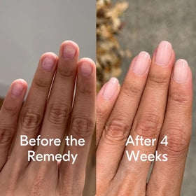 Botanist Nails user applying polish demonstrating easy at-home protection