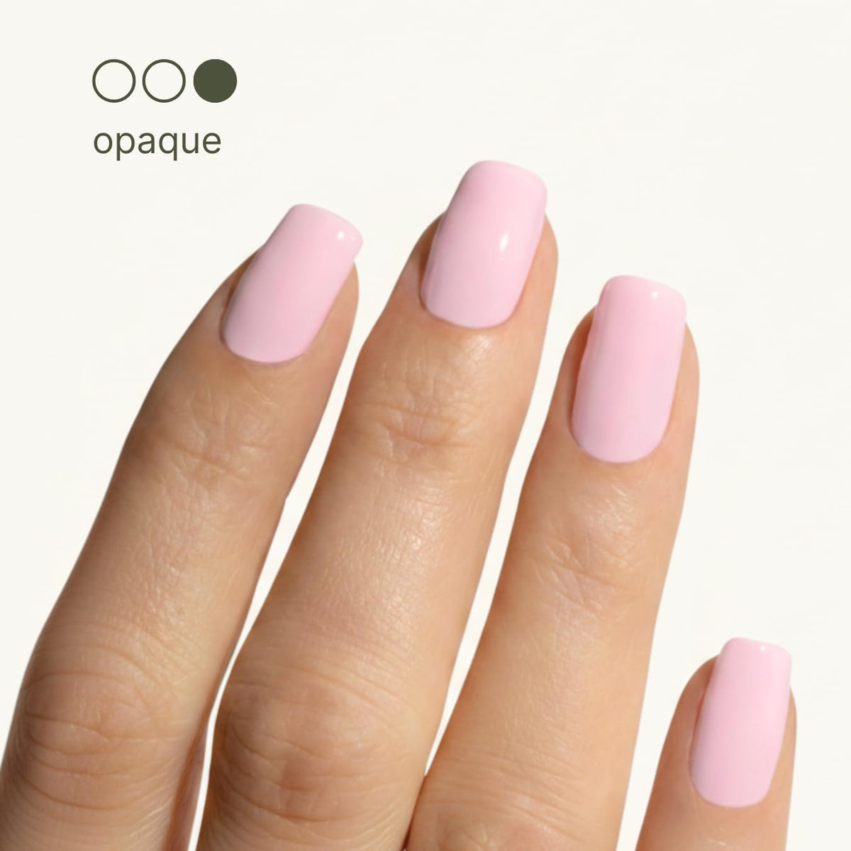 Botanist Nails cherry blossom sheen on nail illustrating concealed ridges and soft color