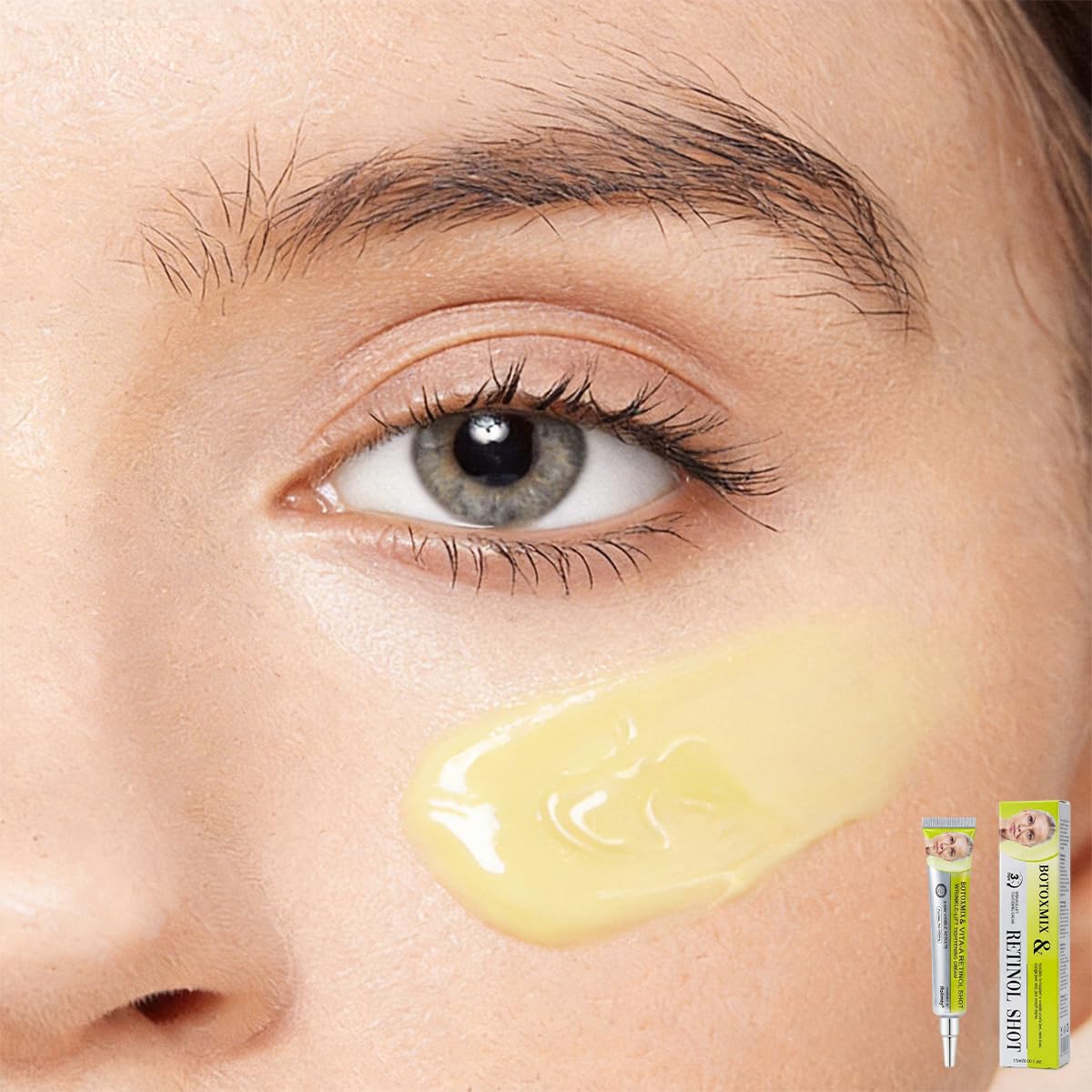 Botoxmix droplet texture closeup illustrating fast-absorbing silky finish