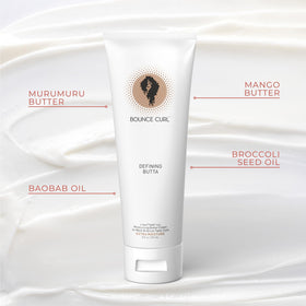 Bounce Curl murumuru butter and baobab oil visual highlighting nourishment