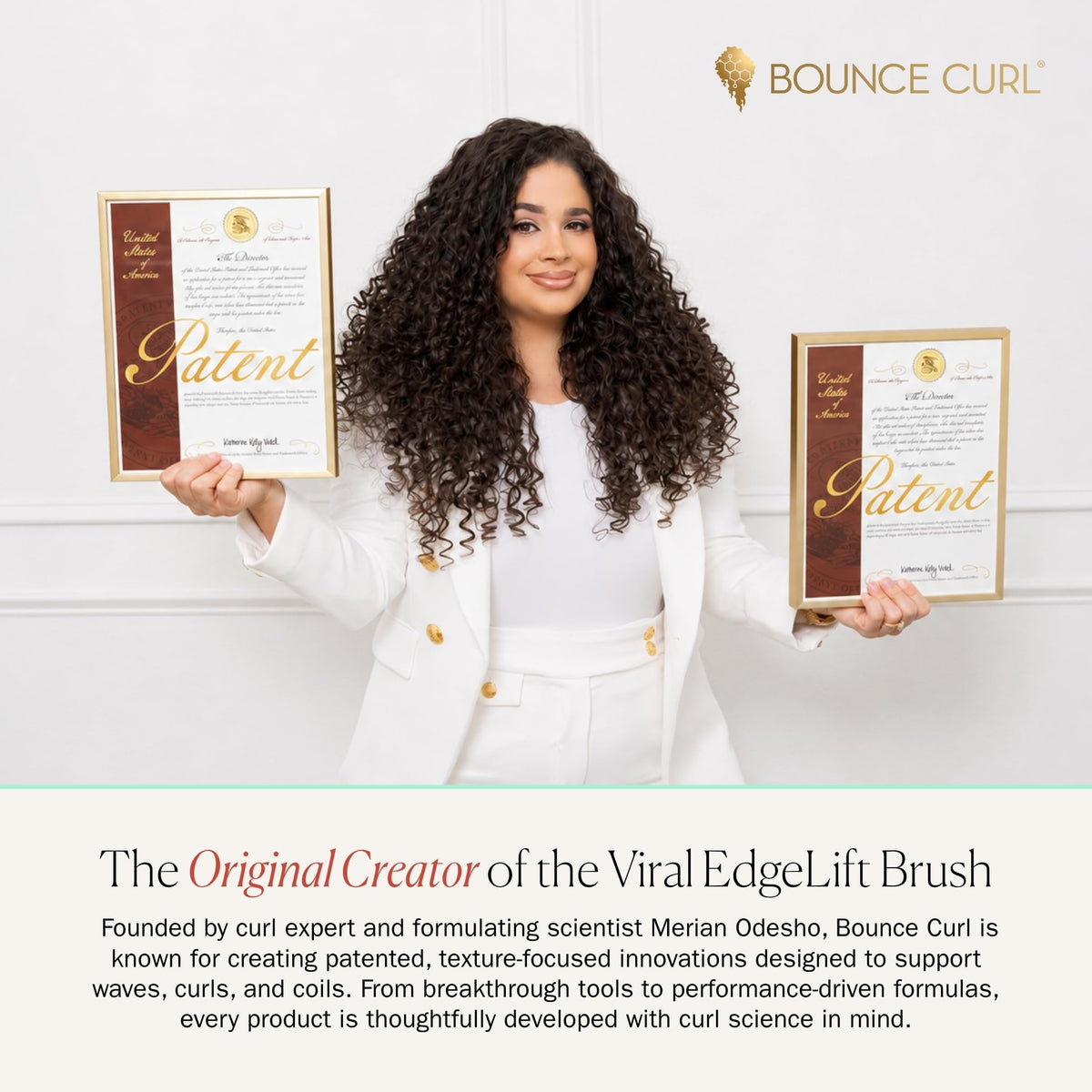 Bounce Curl pomegranate and pumpkin enzymes highlighting natural actives