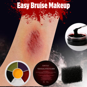 Bowitzki bruise wheel and zombie paints for layered skin tones