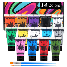 Bowitzki front packaging showing 14 tubes and palette benefits
