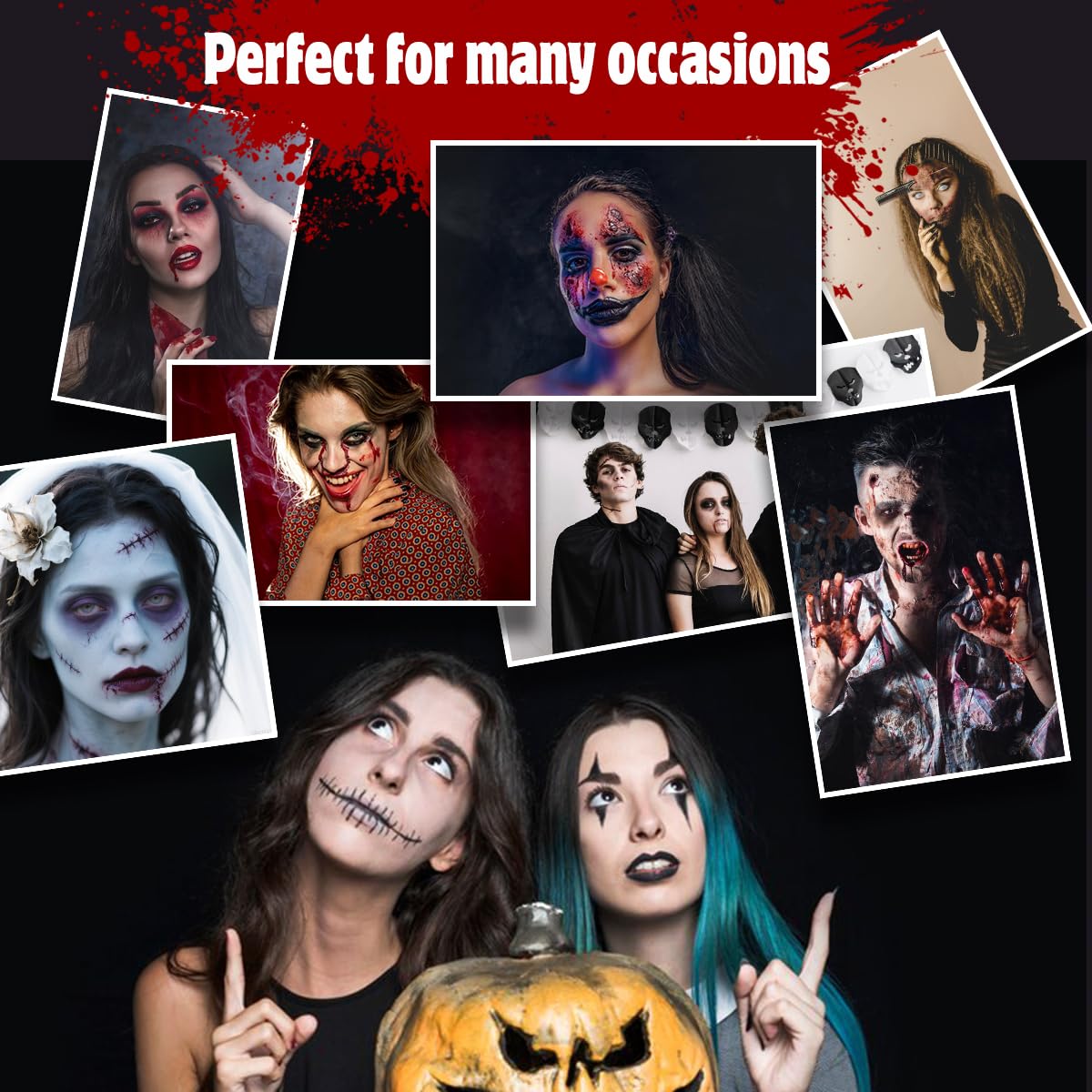 Bowitzki kit used in Halloween makeup scene for authentic results