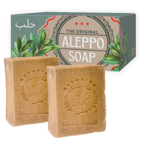 BOX 4 BODY front packaging showing natural aleppo soap benefits