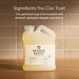 Branch Basics gel close-up texture, plant-based formula looks smooth and moisturizing
