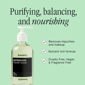 Brandefy gel texture on hand showing lightweight, hydrating feel