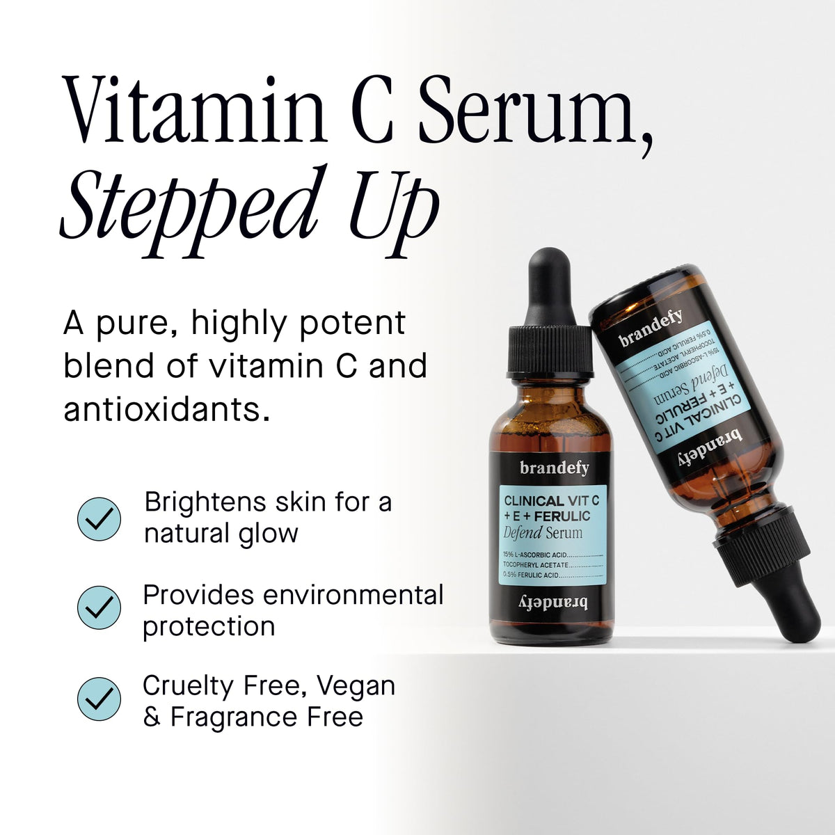 Brandefy dropper dispensing serum for precise daily use