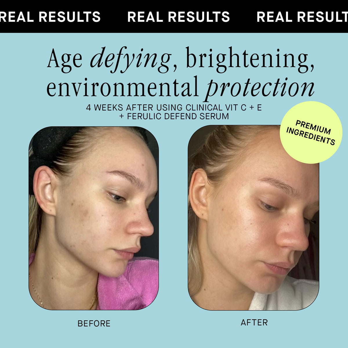 Brandefy serum staged on bathroom counter suggesting routine