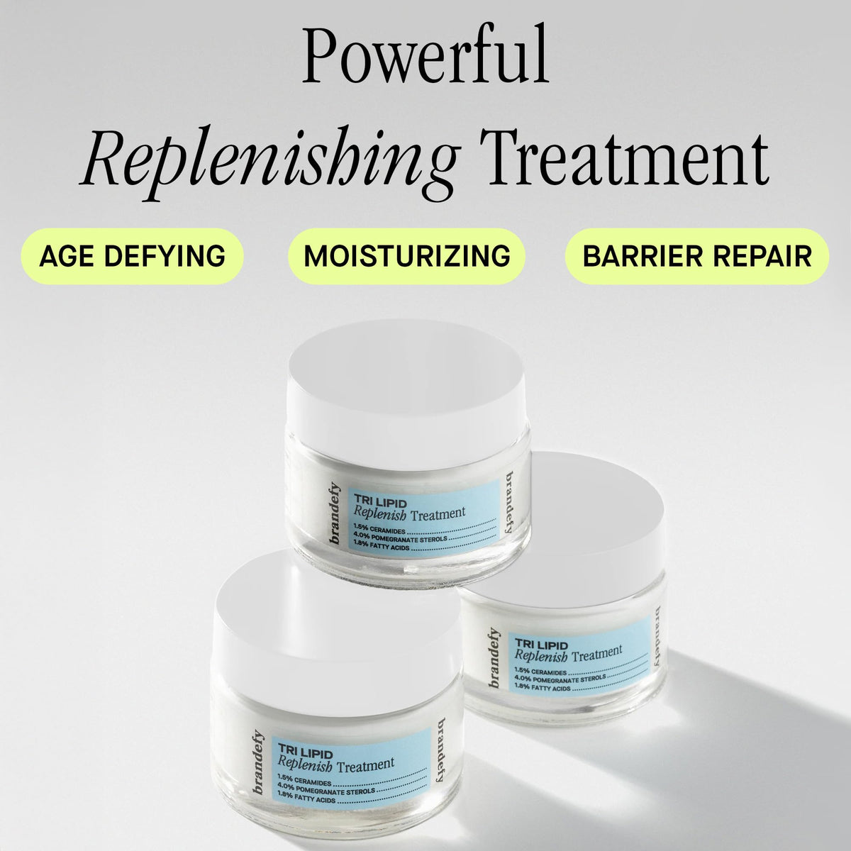 Brandefy cream texture with visible smoothness and hydration benefit