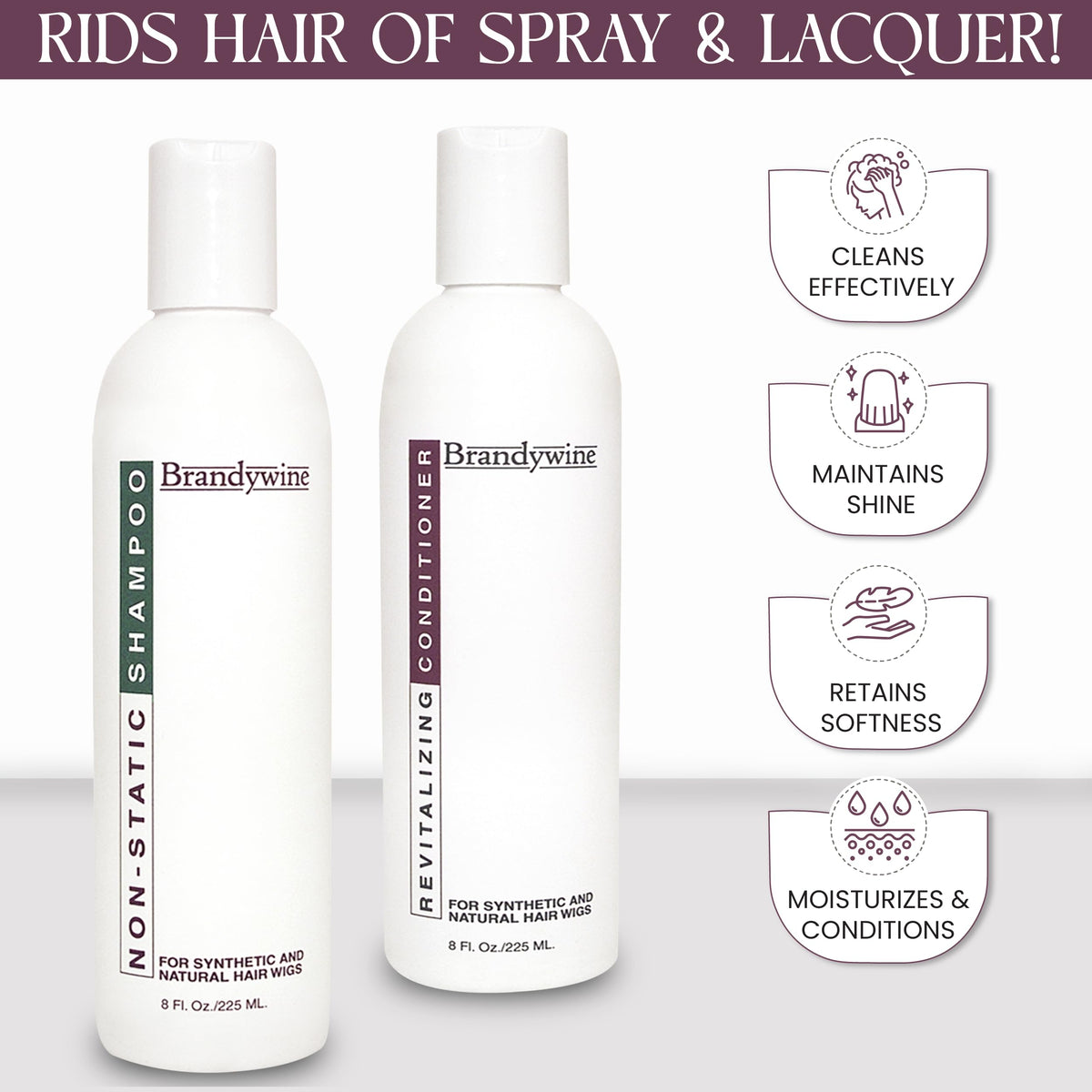 Brandywine conditioner cream texture showing smooth consistency that reduces frizz and tangles