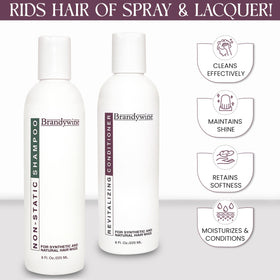 Brandywine conditioner cream texture showing smooth consistency that reduces frizz and tangles