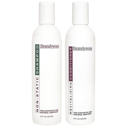 Brandywine front packaging showing shampoo and conditioner for easy identification and convenience