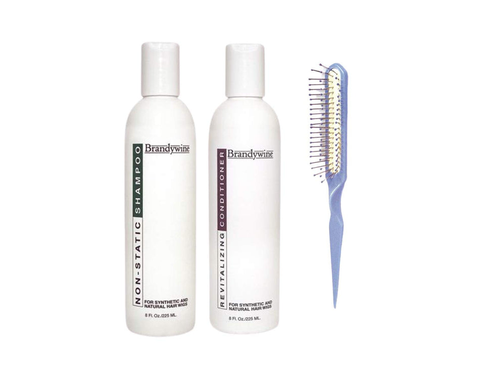 Brandywine front packaging showing shampoo conditioner duo and clear labeling for gentle care