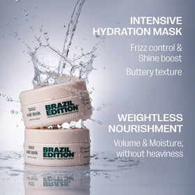 BRAZIL EDITION label close-up focusing on peptides and ingredient callouts for trust