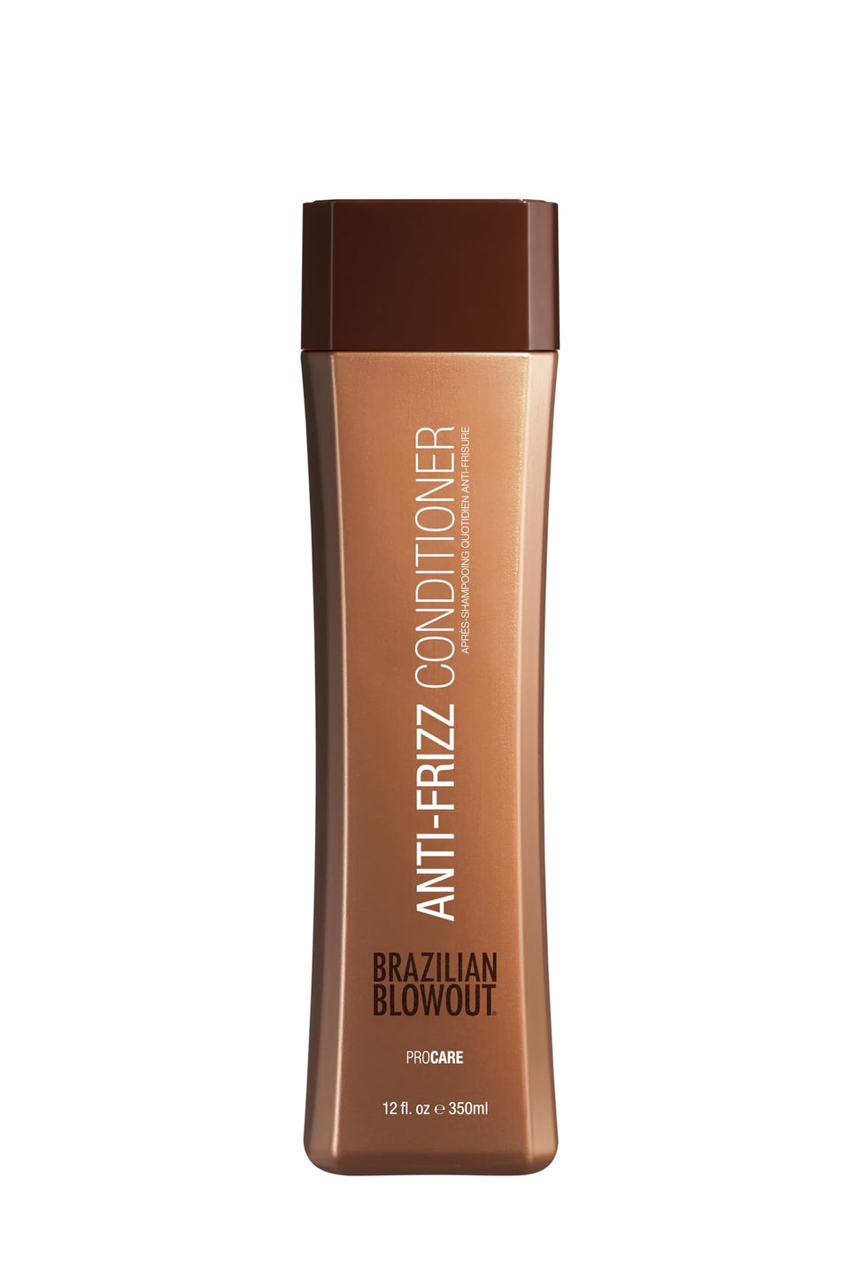 BRAZILIAN BLOWOUT front bottle packaging showing label and benefits