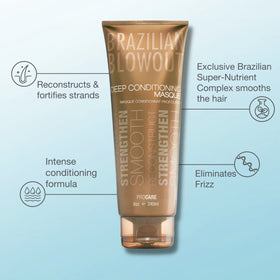 Brazilian Blowout masque creamy texture close-up highlighting rich hydration