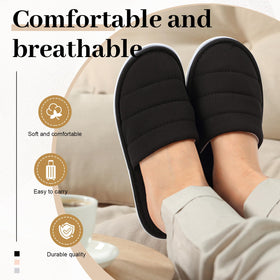 Breathffy closed-toe slipper close-up displaying neat finish and protection