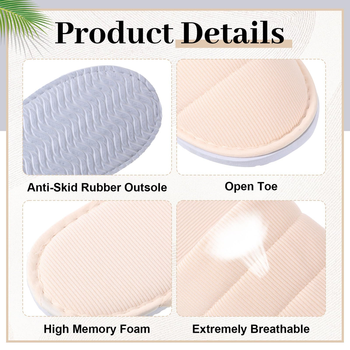 Breathffy slippers placed in bathroom for guest use showing tidy presentation
