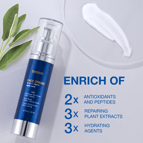 Breavo applied under-eye demonstration illustrating targeted use to reduce puffiness and tired appearance
