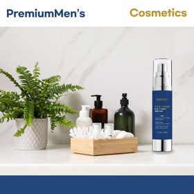 Breavo lifestyle on bathroom vanity promoting streamlined grooming routine