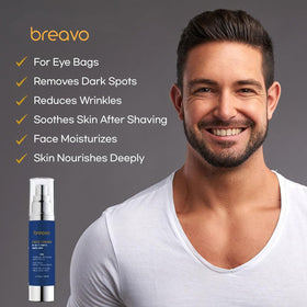 Breavo texture close-up highlighting lightweight cream and fast absorption