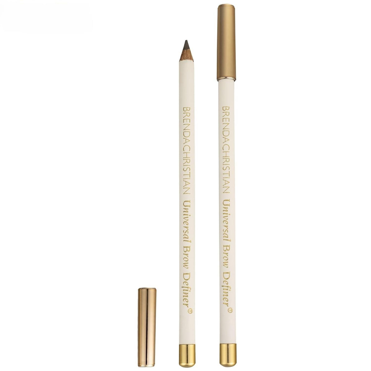 brenda christian brow definer front packaging shows compact pencil and label benefits