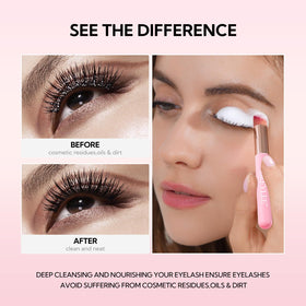 BREYLEE label close-up lists oil-free and paraben-free benefits