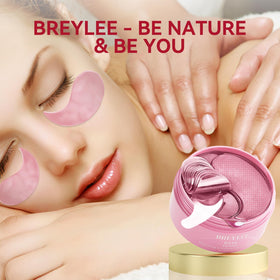 BREYLEE patch next to coin showing scale and precise under-eye fit