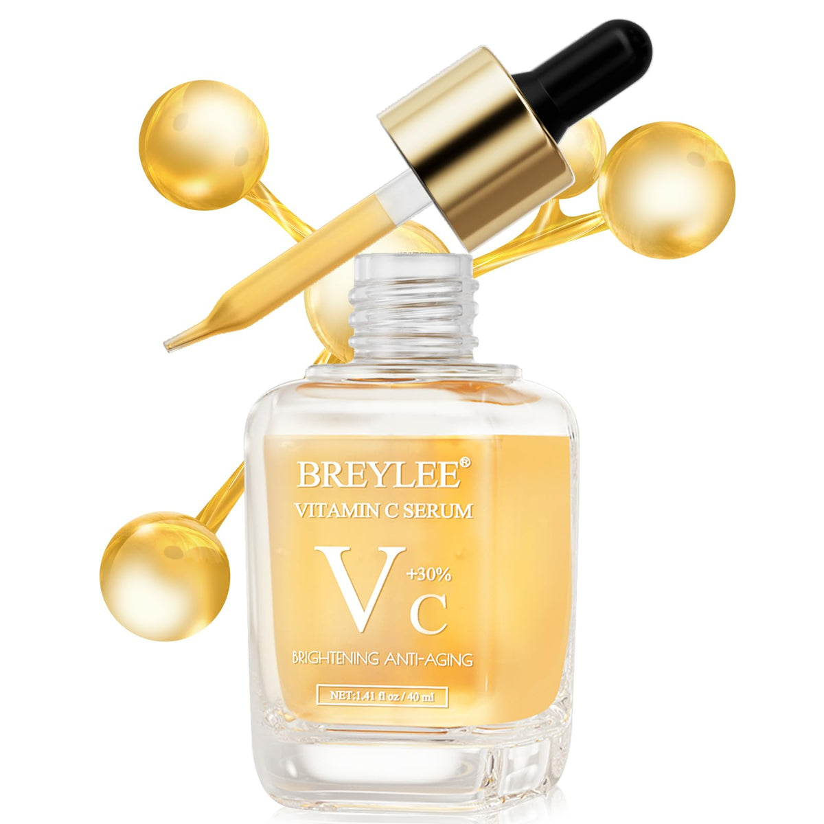 BREYLEE applied near eye area showing gentle formula for delicate skin