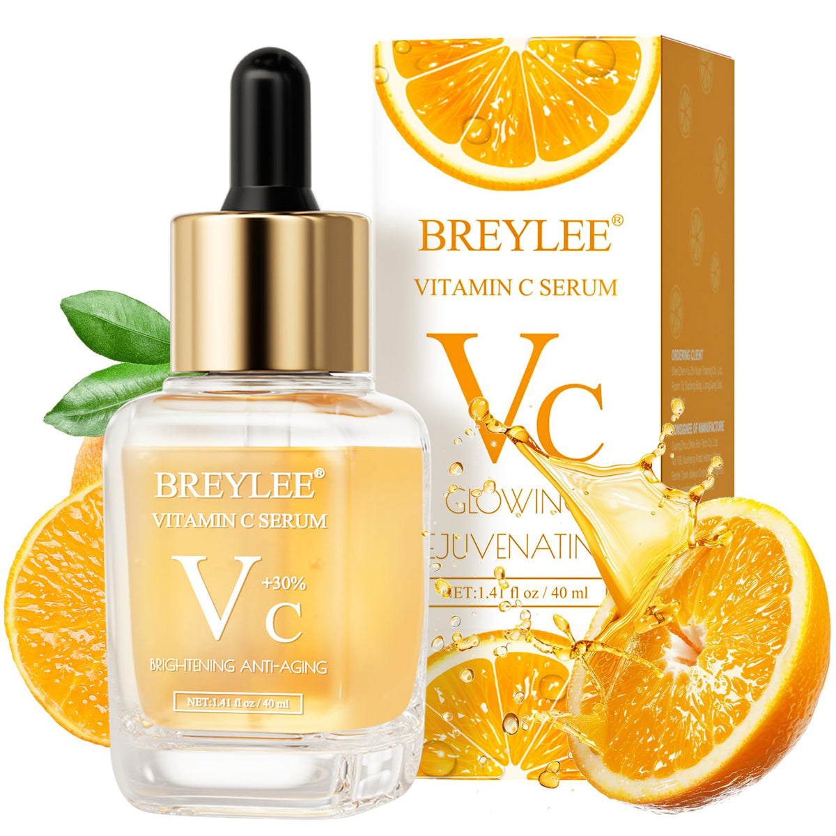 BREYLEE front bottle view showing clear label and compact size for easy use