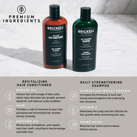 Brickell Men's Products conditioner cream closeup for strengthening feel