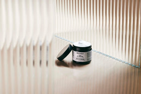Brickell close-up of cream texture demonstrating lightweight, fast-absorbing finish