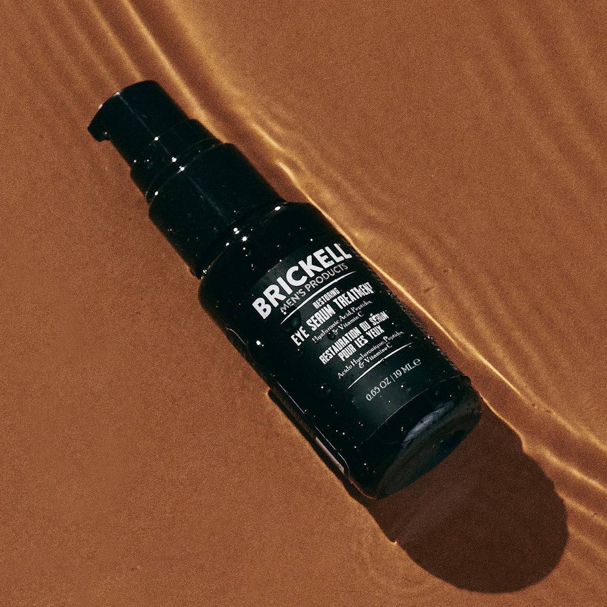 Brickell Men's close-up of gel texture demonstrating lightweight hydration and quick absorption