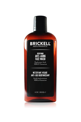Brickell front bottle view showing product and benefits