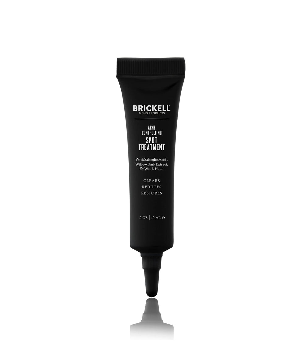 Brickell front packaging displaying spot treatment and brand for easy identification