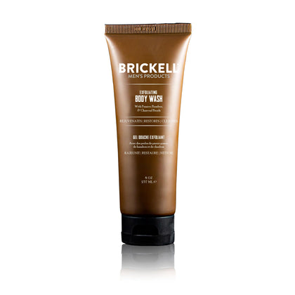 Brickell front packaging shows 8oz bottle and fresh mint scent for effective cleansing