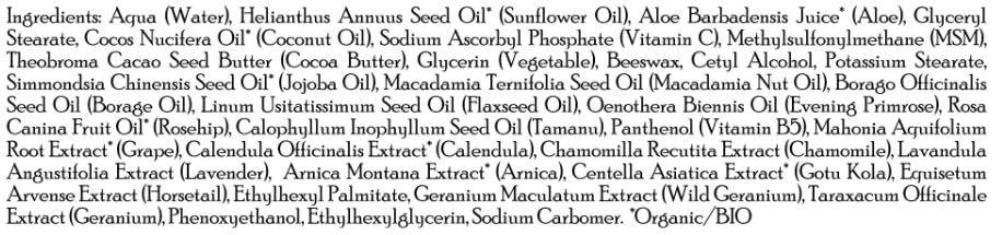 Brickell ingredients display with vitamin C and jojoba oil highlighting antioxidant benefit