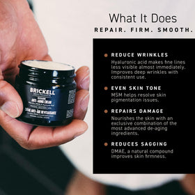 Brickell Men's Products 2 oz jar next to a coin for size and travel-friendly convenience