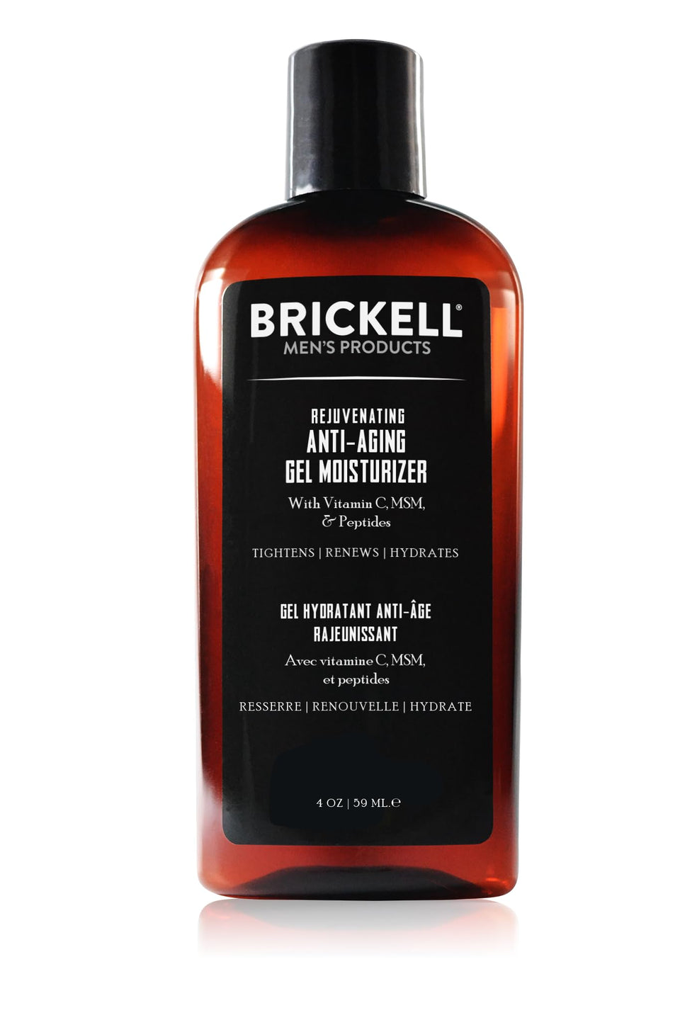 Brickell Men's front packaging showing 4oz jar and label, clear brand trust