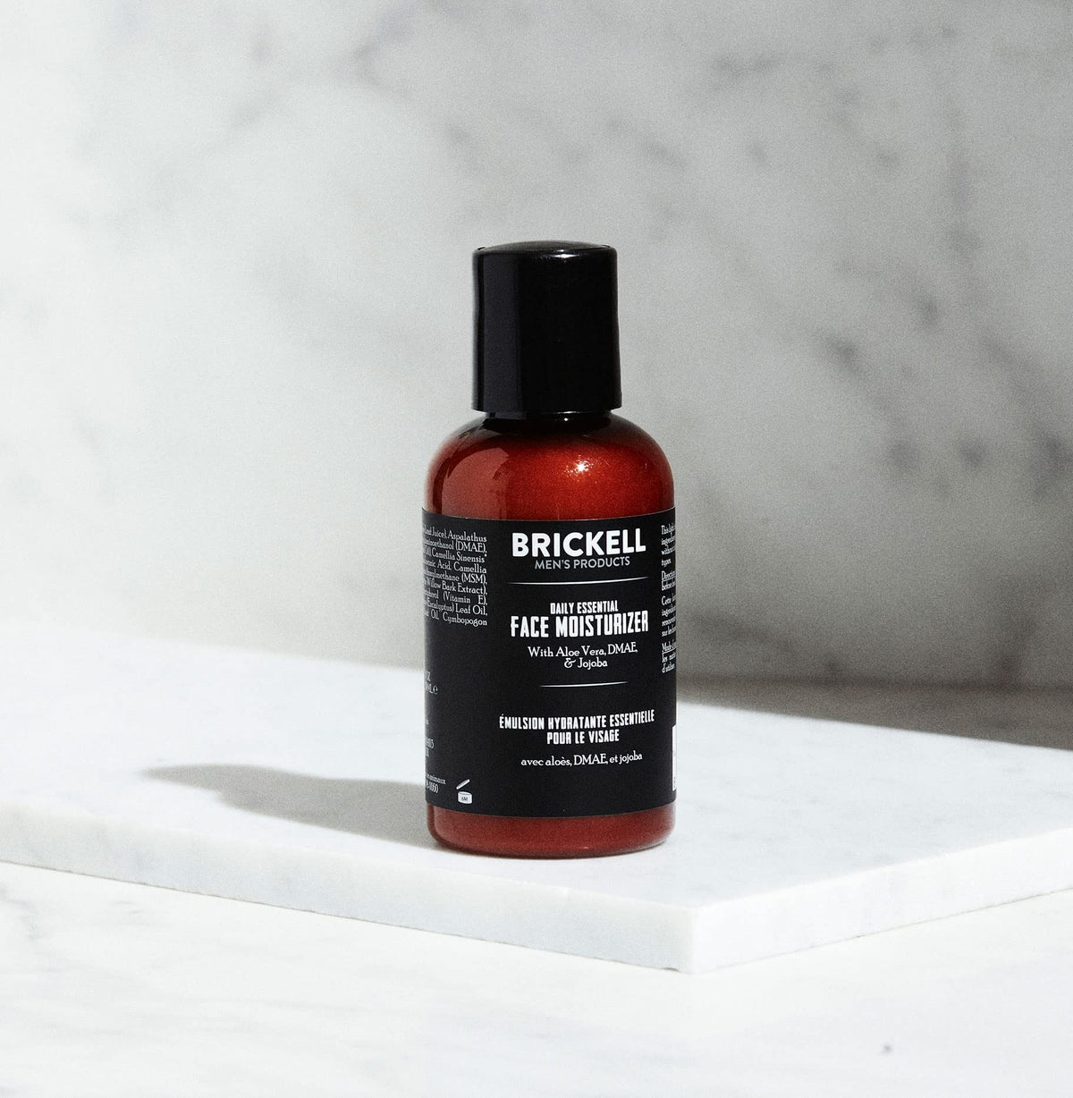 Brickell Men’s ingredients with green tea leaves showing antioxidant benefit skin protection