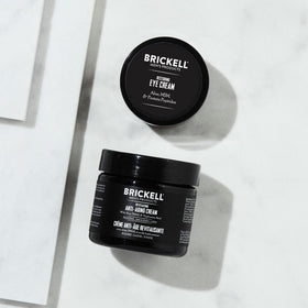 Brickell night cream texture close-up, rich hydration visible for smoother skin